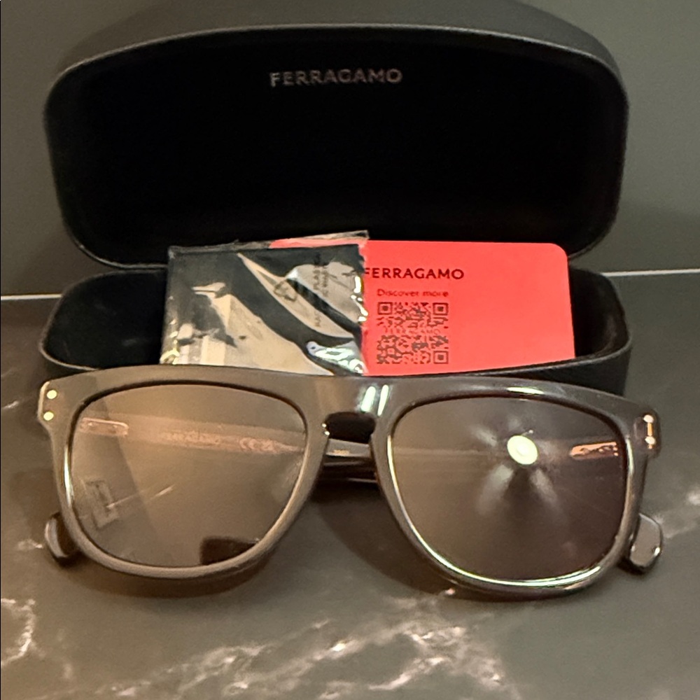 Ferragamo Brown Sunglasses